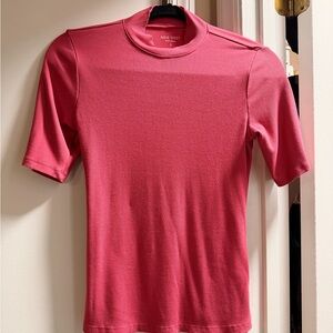 Nine West Vibrant Pink Short Sleeve Top